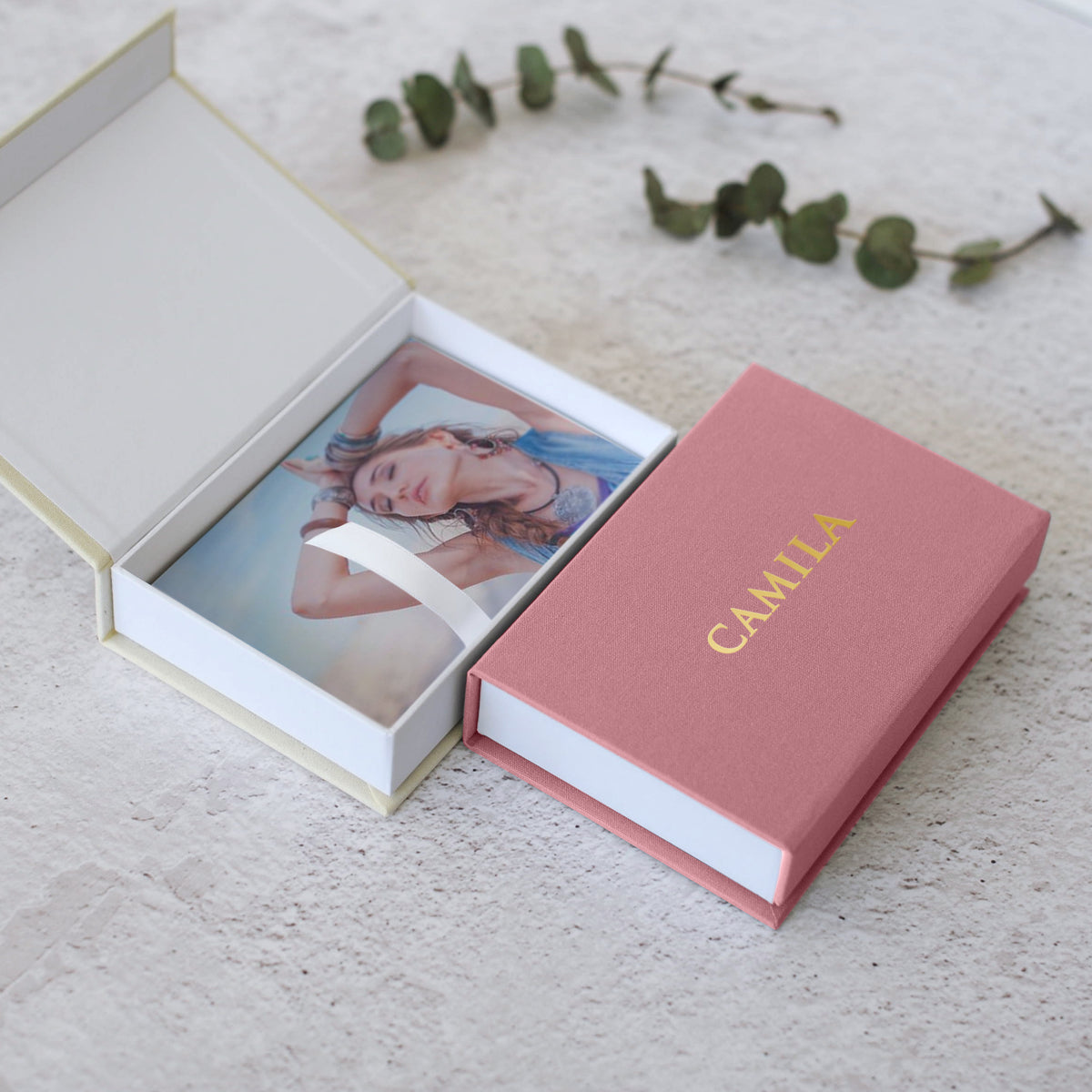 Linen Photo Box