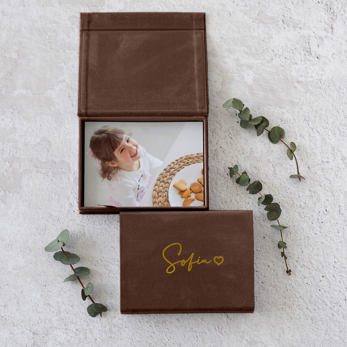 Soft Velvet Photo Box