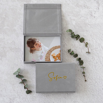Soft Velvet Photo Box