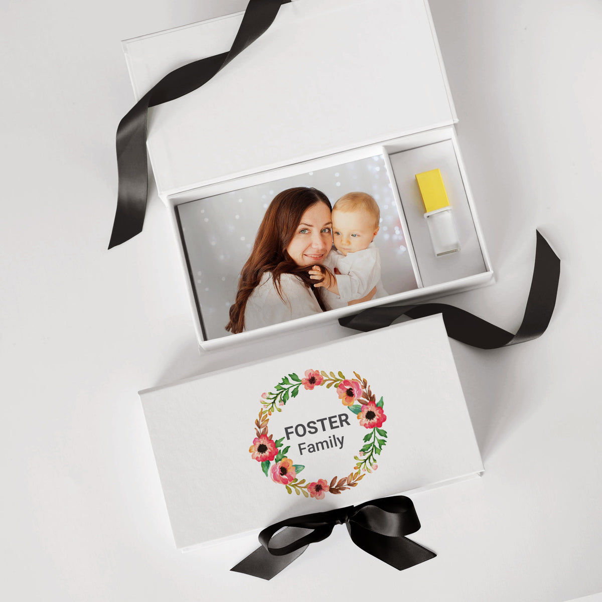 USB Photo Box with Full Color Print