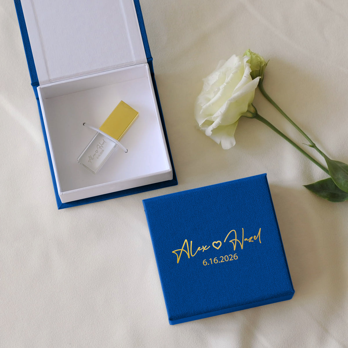 Linen USB Box