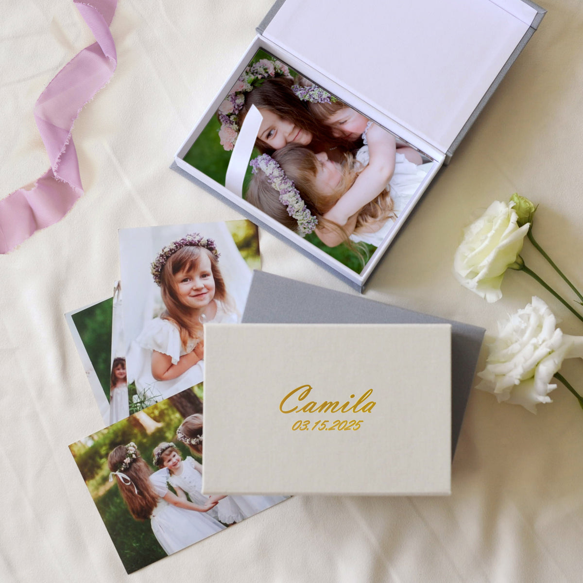 Linen Photo Box