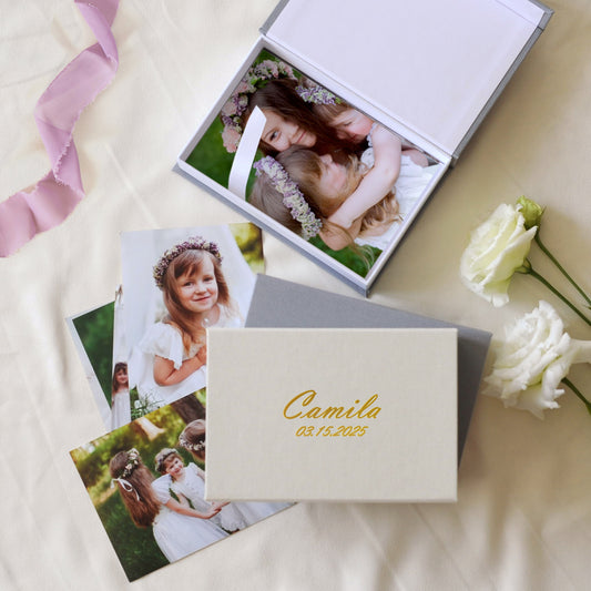 Linen Photo Box
