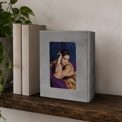 Soft Velvet Photo Box With Frame