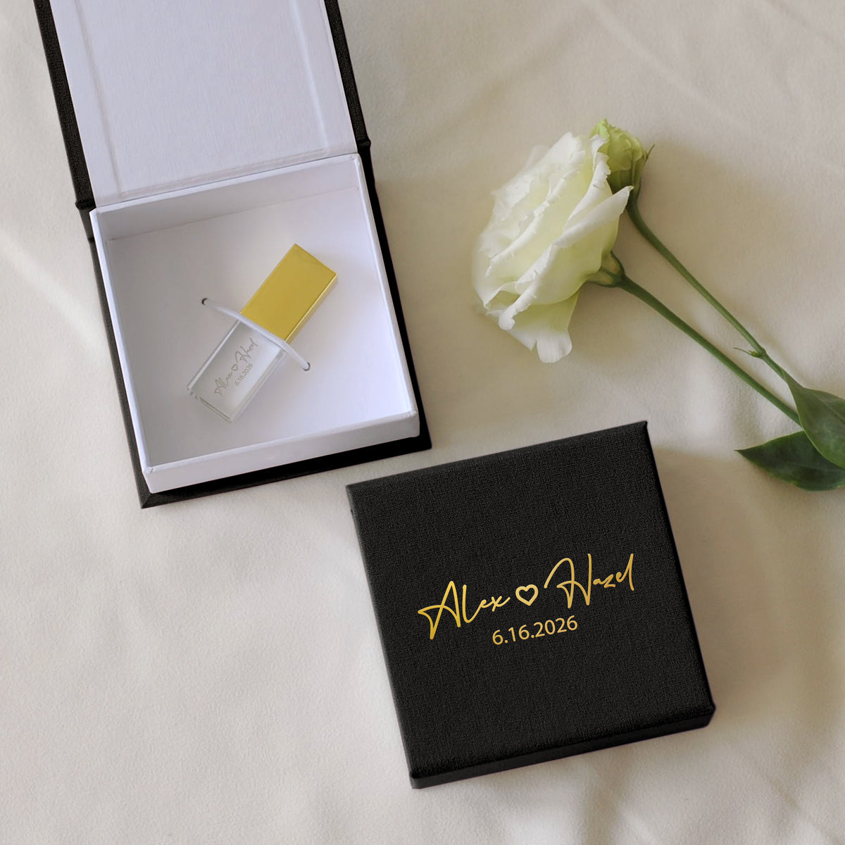 Linen USB Box