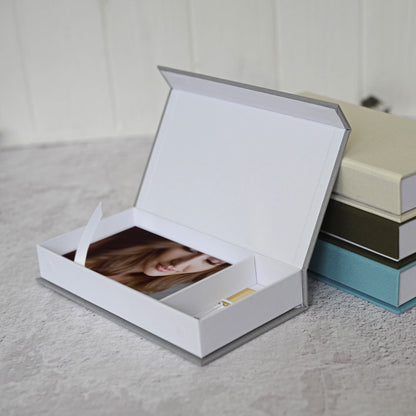 Linen USB Photo Box