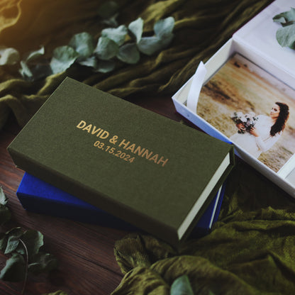 Linen USB Photo Box