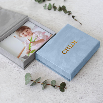 Soft Velvet Photo Box