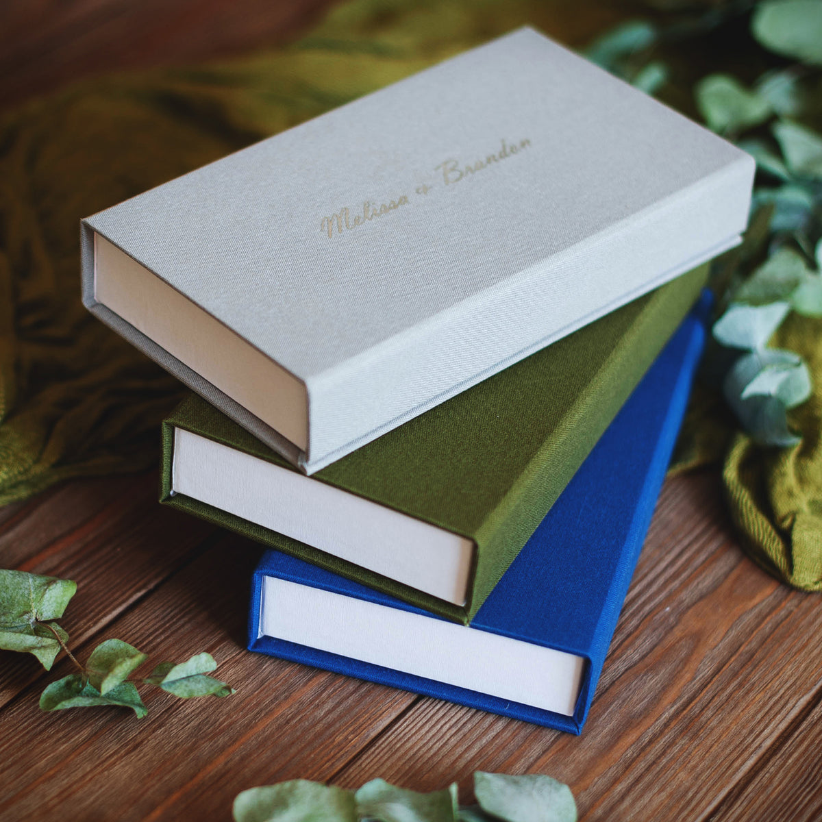 Linen USB Photo Box