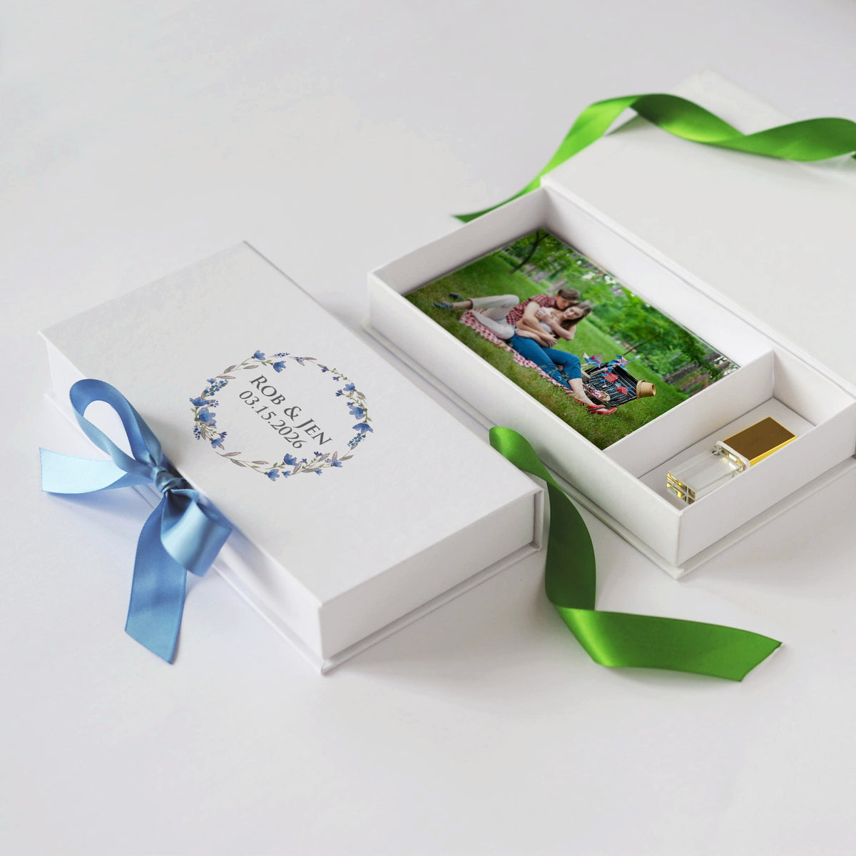 USB Photo Box with Full Color Print