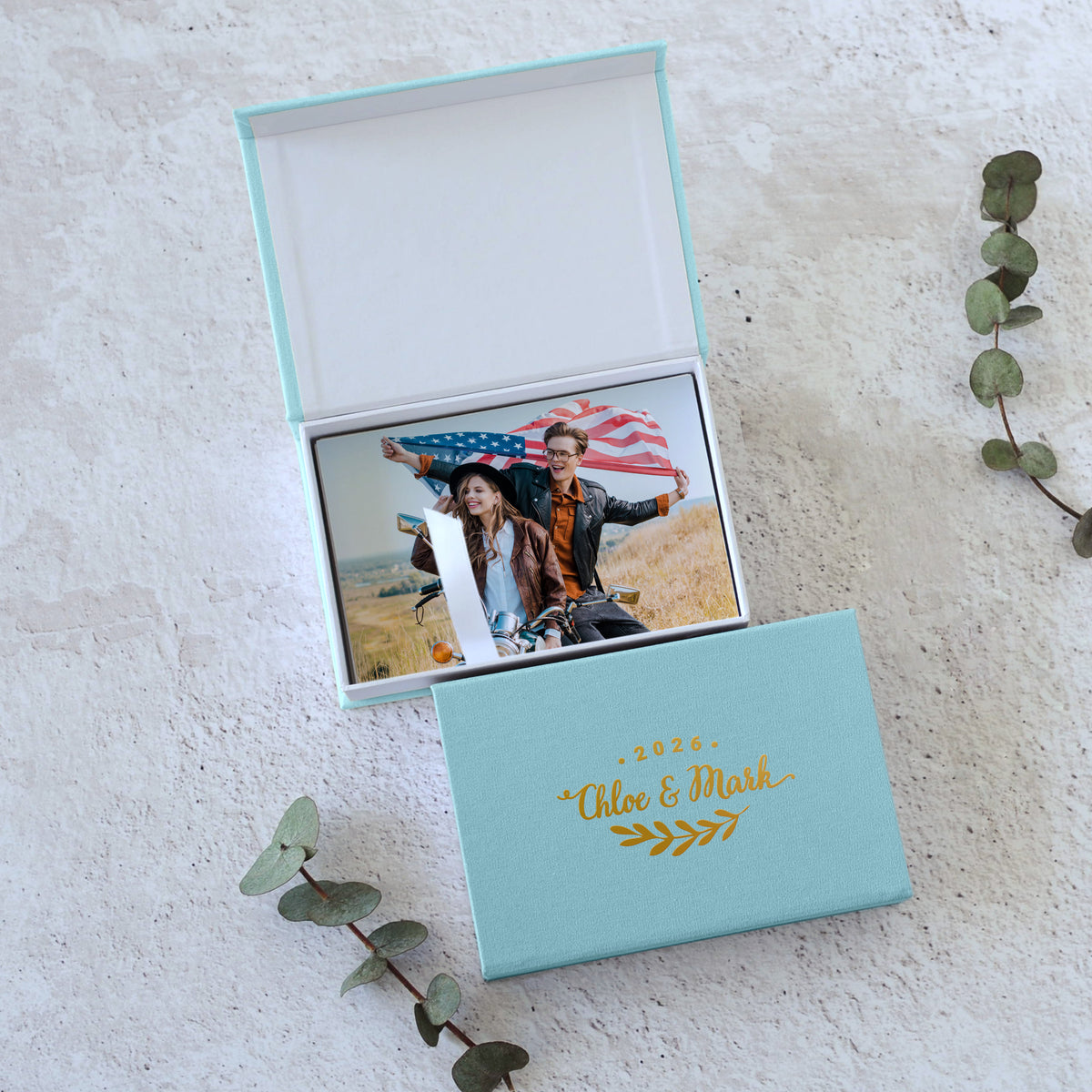 Linen Photo Box