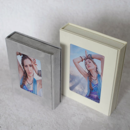 Soft Velvet Photo Box With Frame