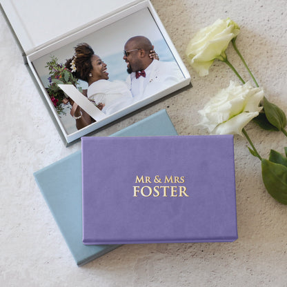 Faux Leather Photo Box