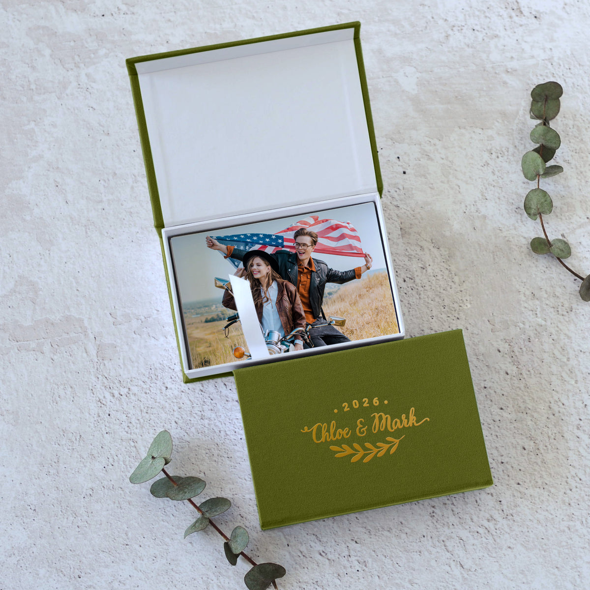 Linen Photo Box