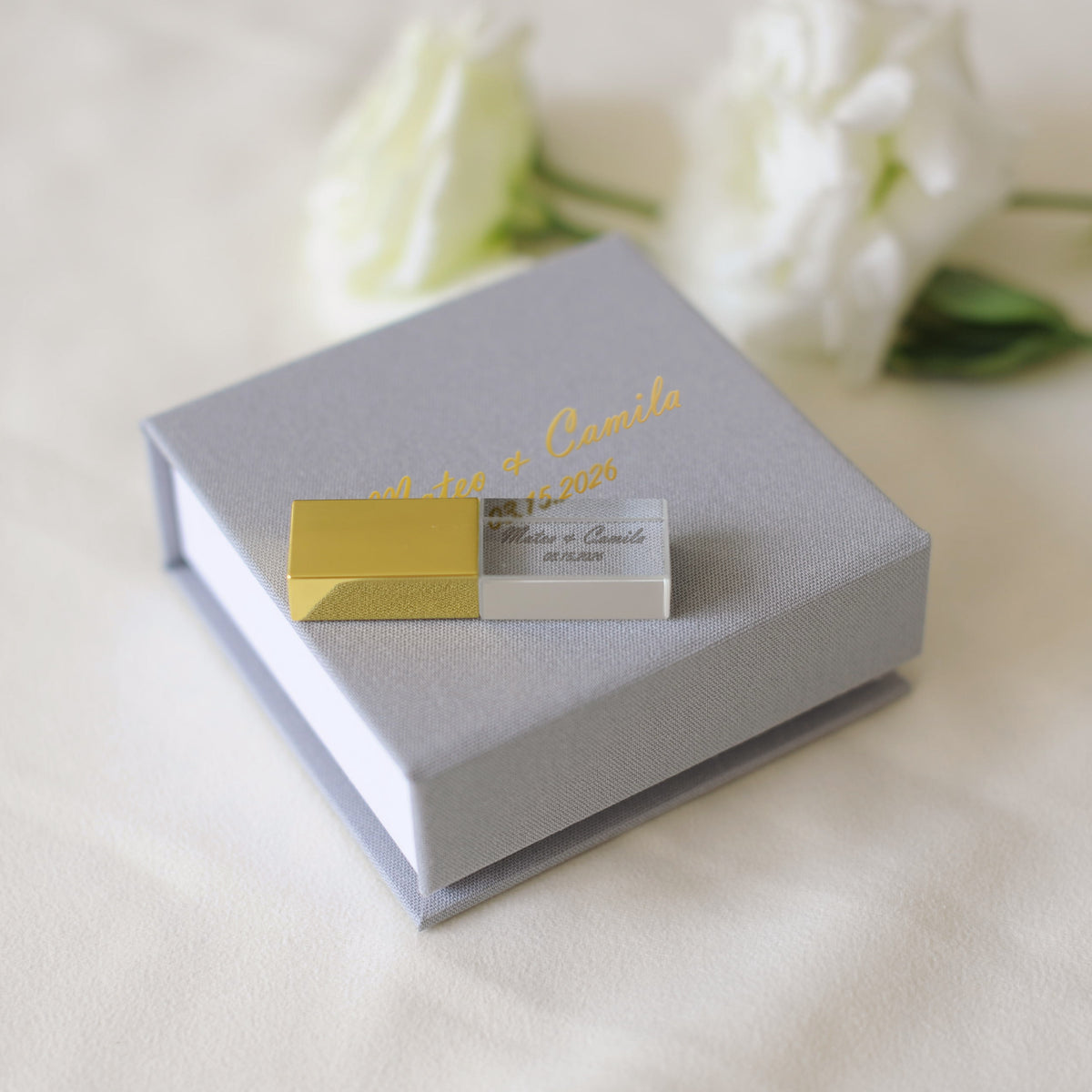 Linen USB Box
