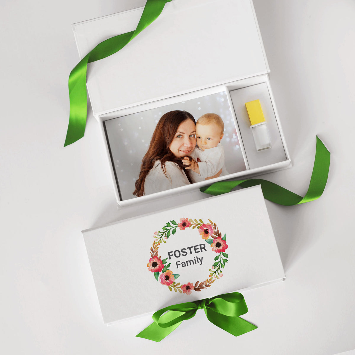 USB Photo Box with Full Color Print