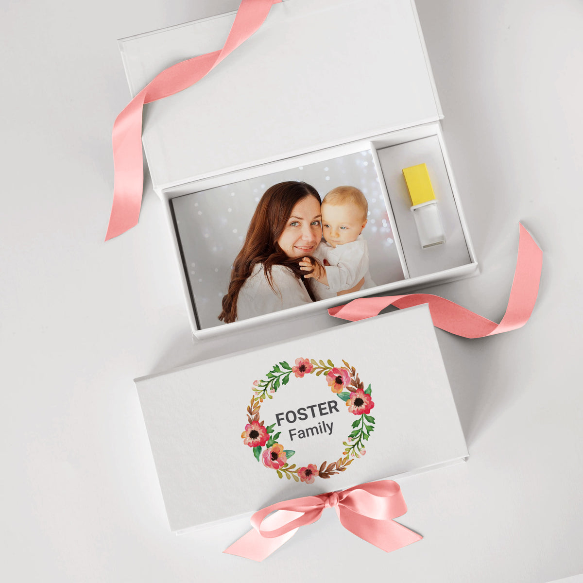 USB Photo Box with Full Color Print