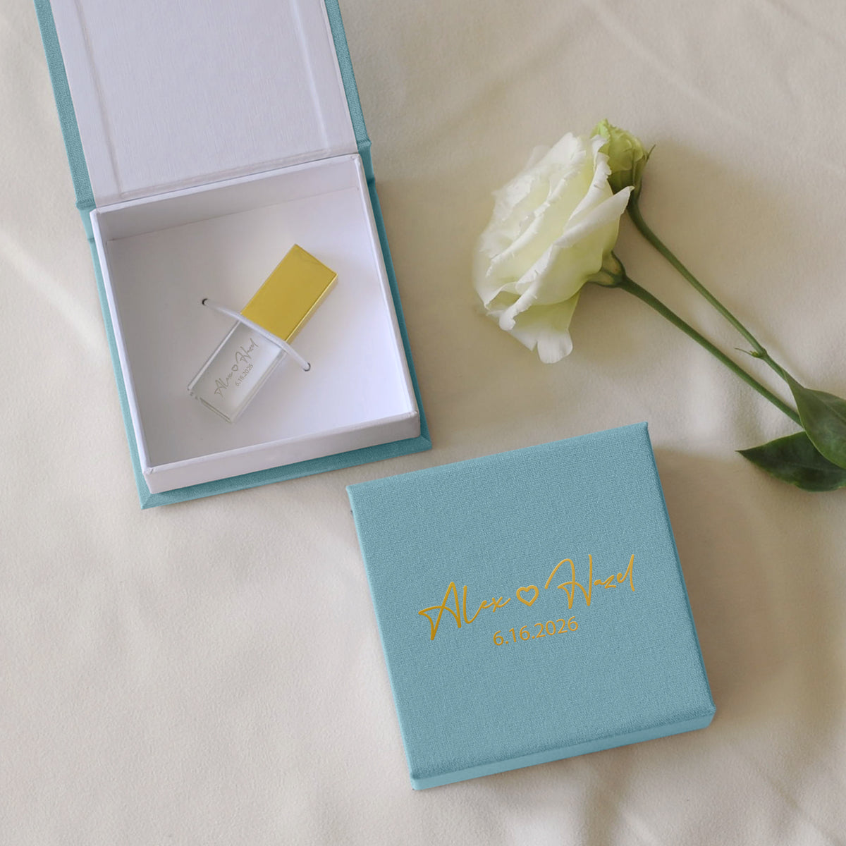 Linen USB Box