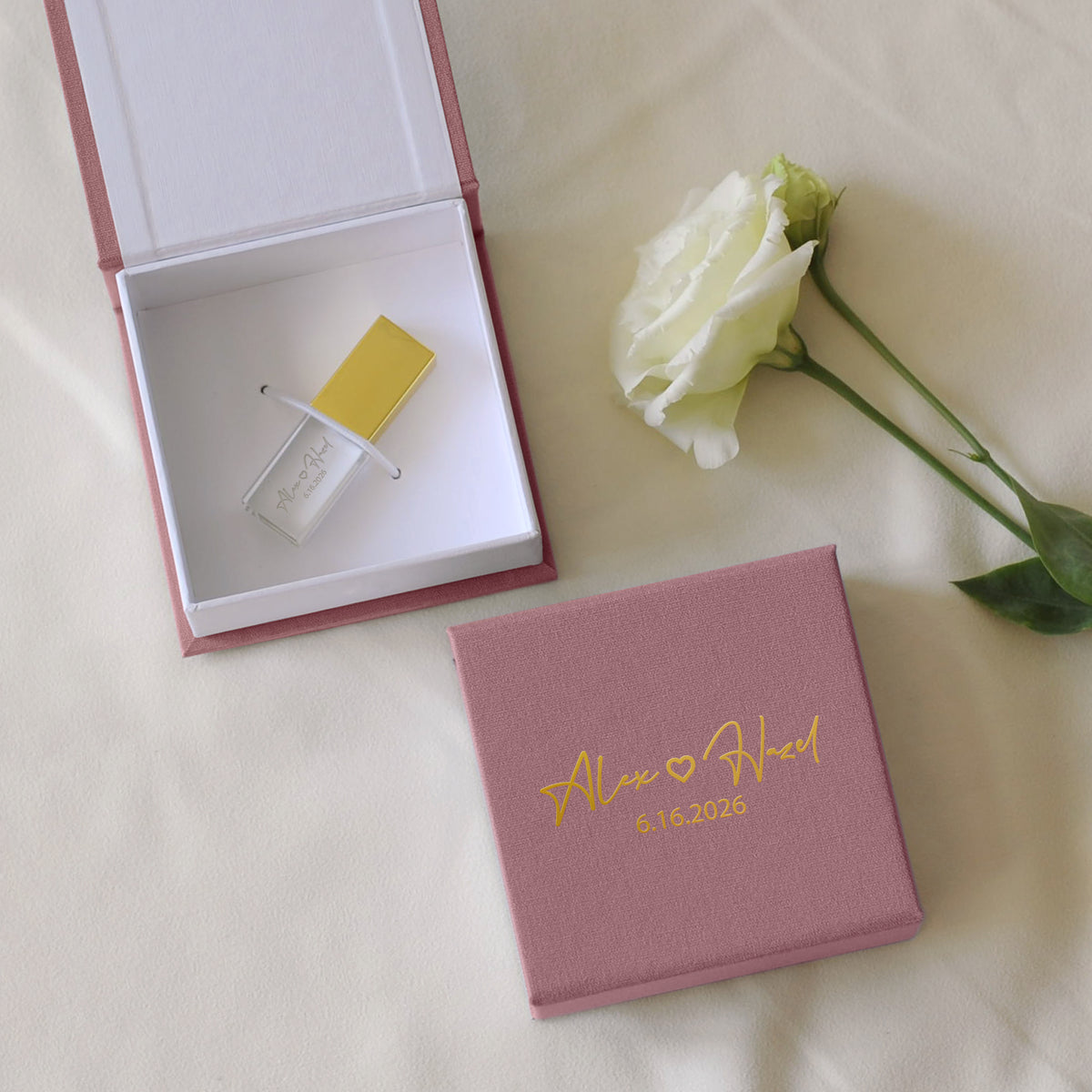 Linen USB Box