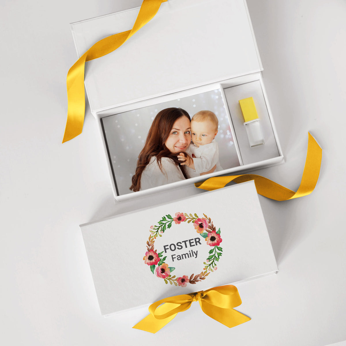 USB Photo Box with Full Color Print