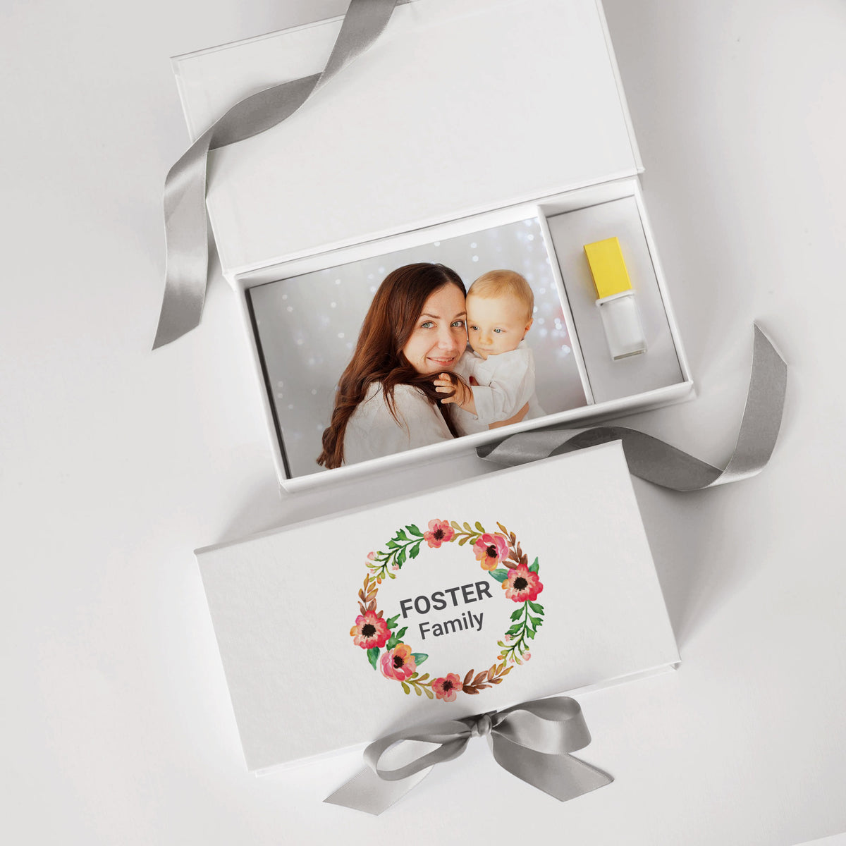 USB Photo Box with Full Color Print