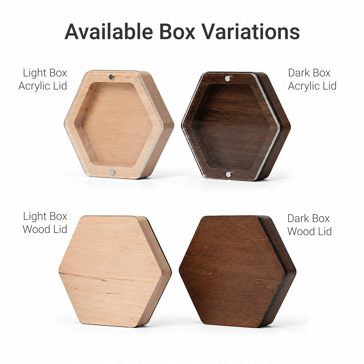 Hexagon Wood USB Box