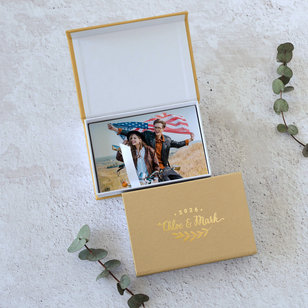 Linen Photo Box