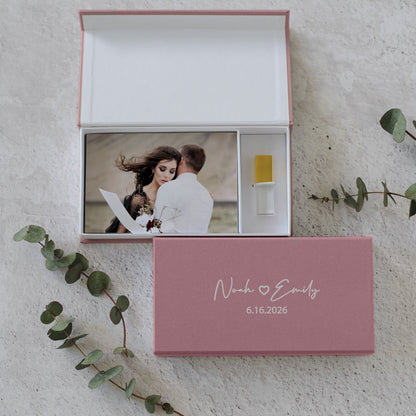 Linen USB Photo Box