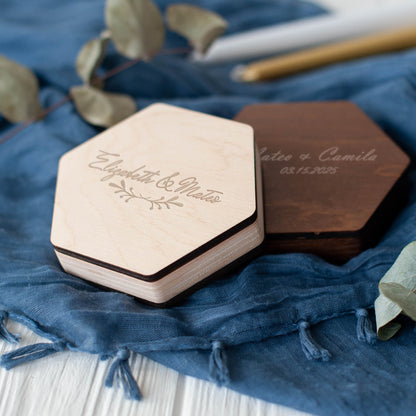 Hexagon Wood USB Box