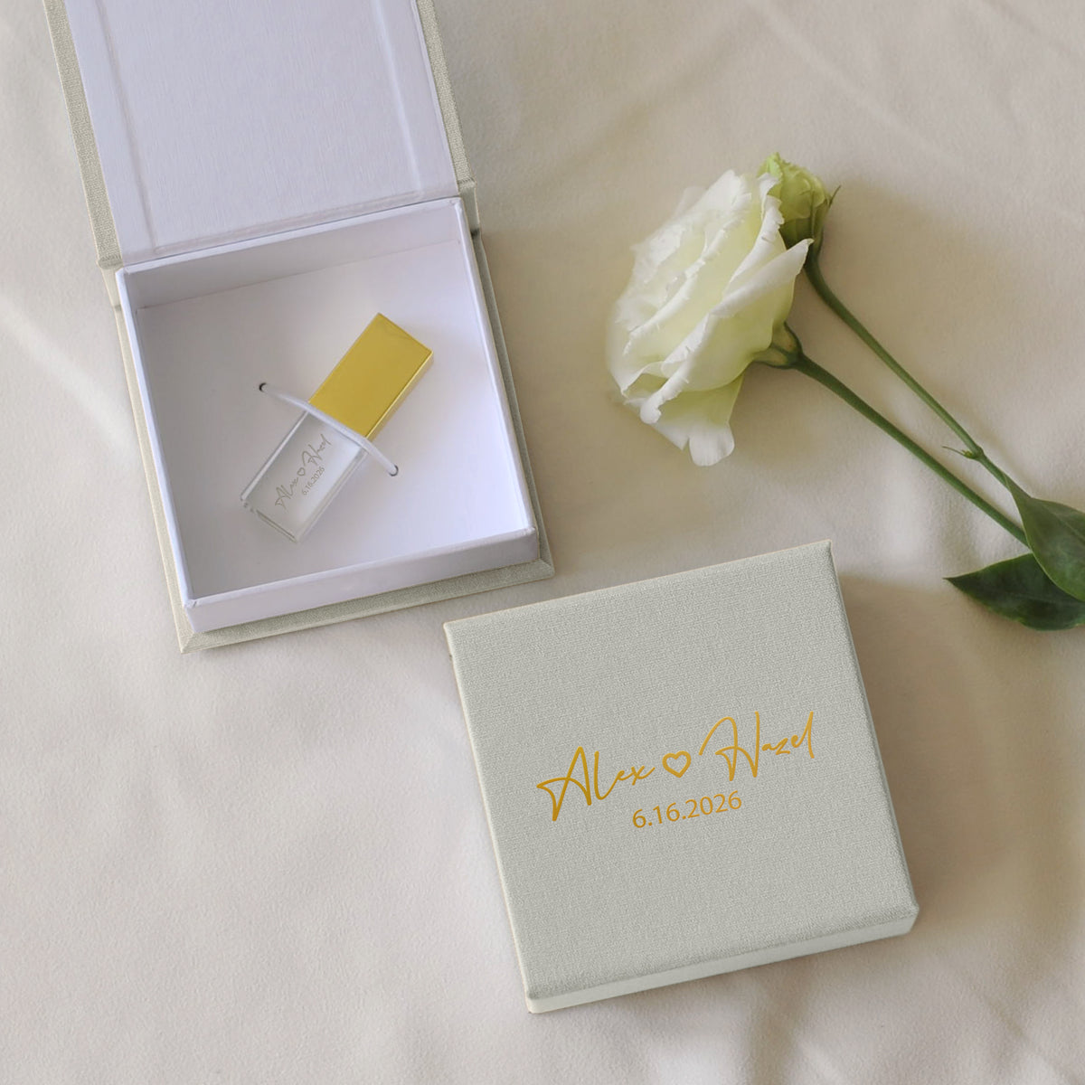 Linen USB Box
