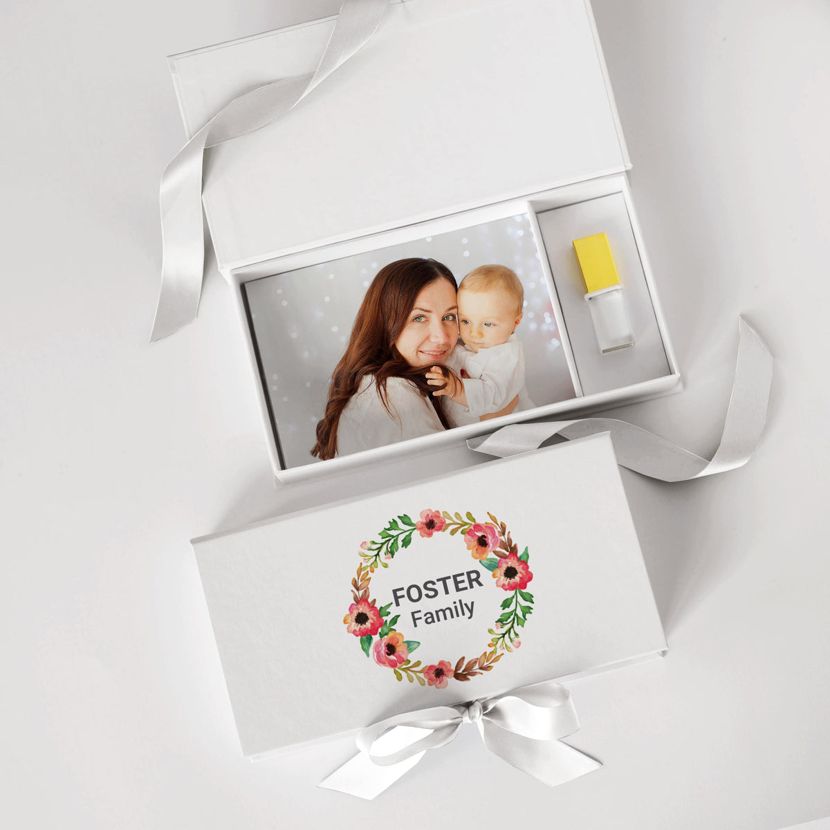 USB Photo Box with Full Color Print