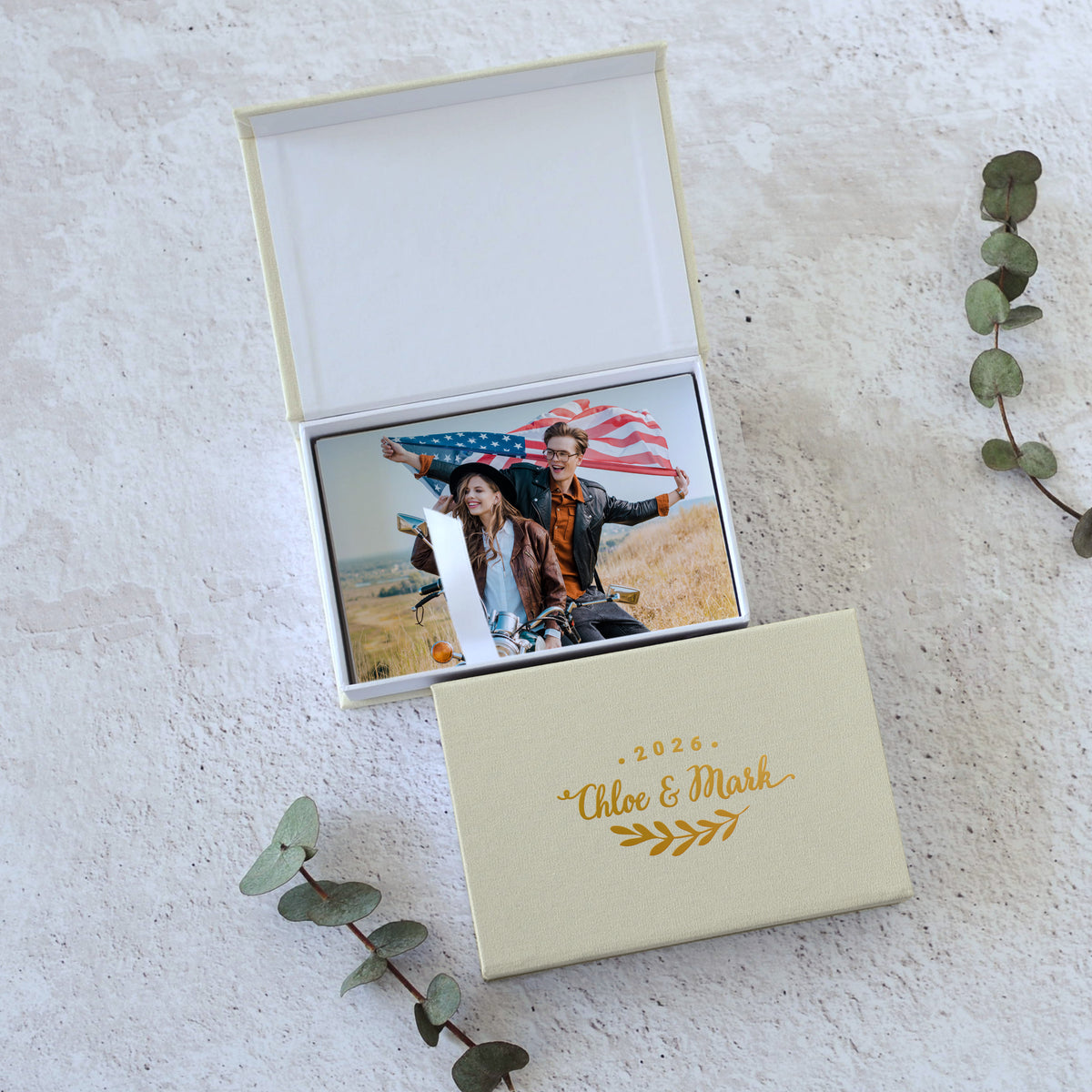 Linen Photo Box
