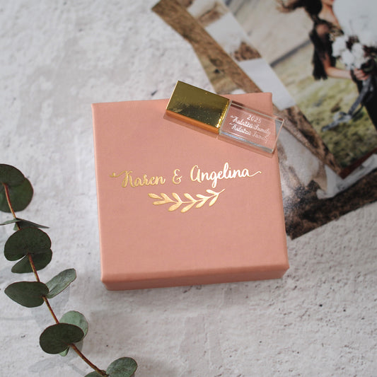Faux Leather USB Box