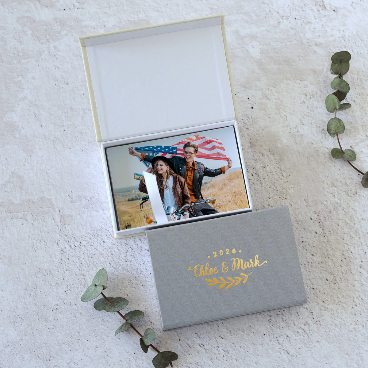 Linen Photo Box