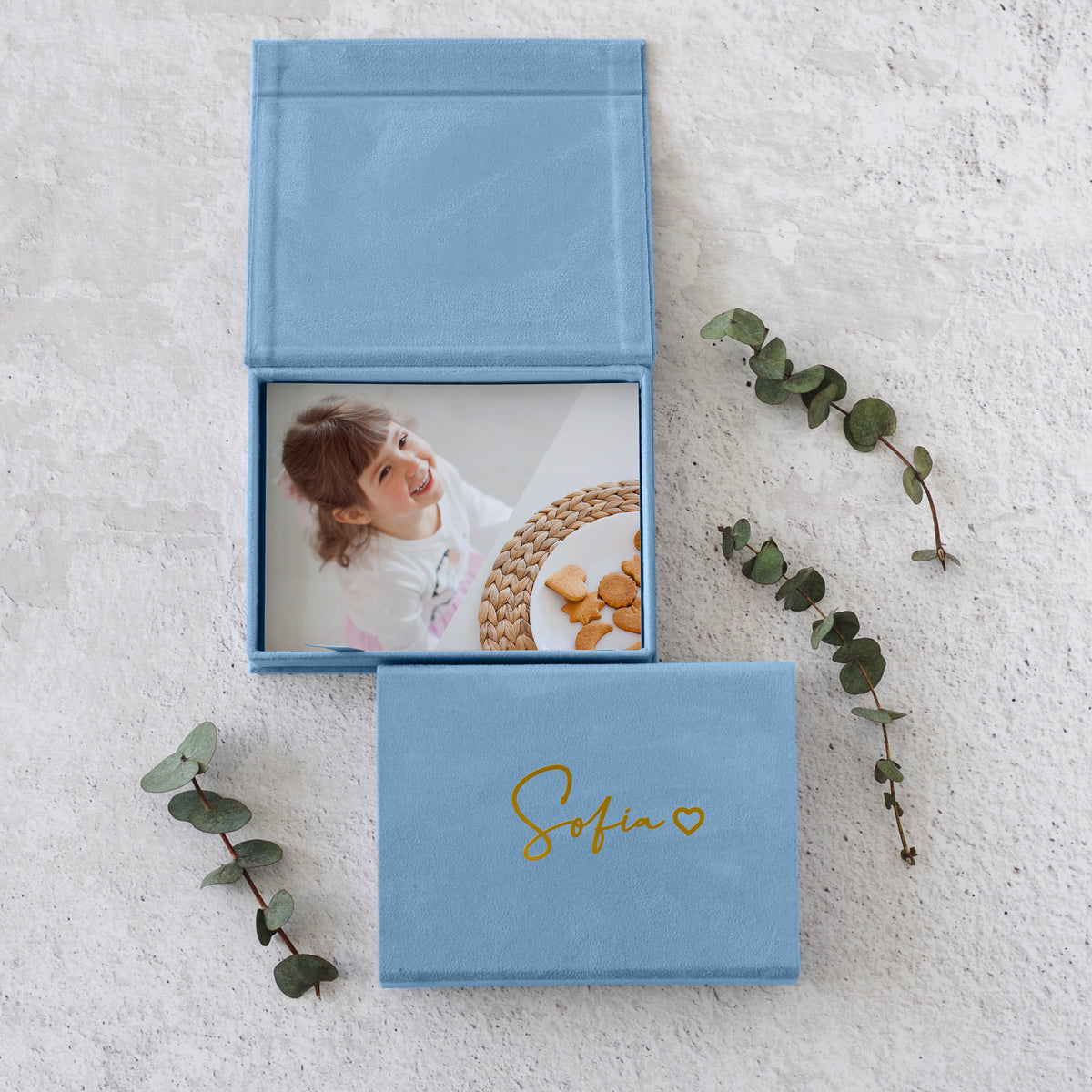 Soft Velvet Photo Box