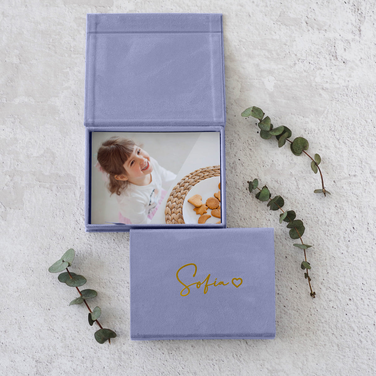 Soft Velvet Photo Box