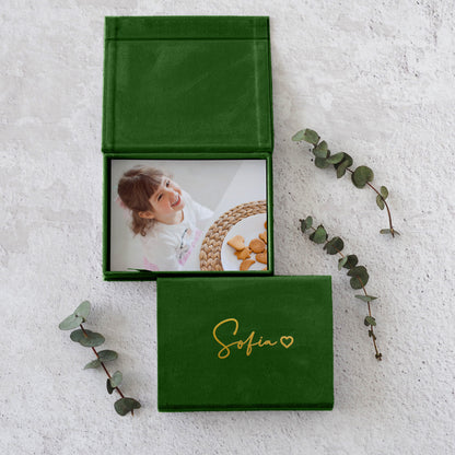 Soft Velvet Photo Box