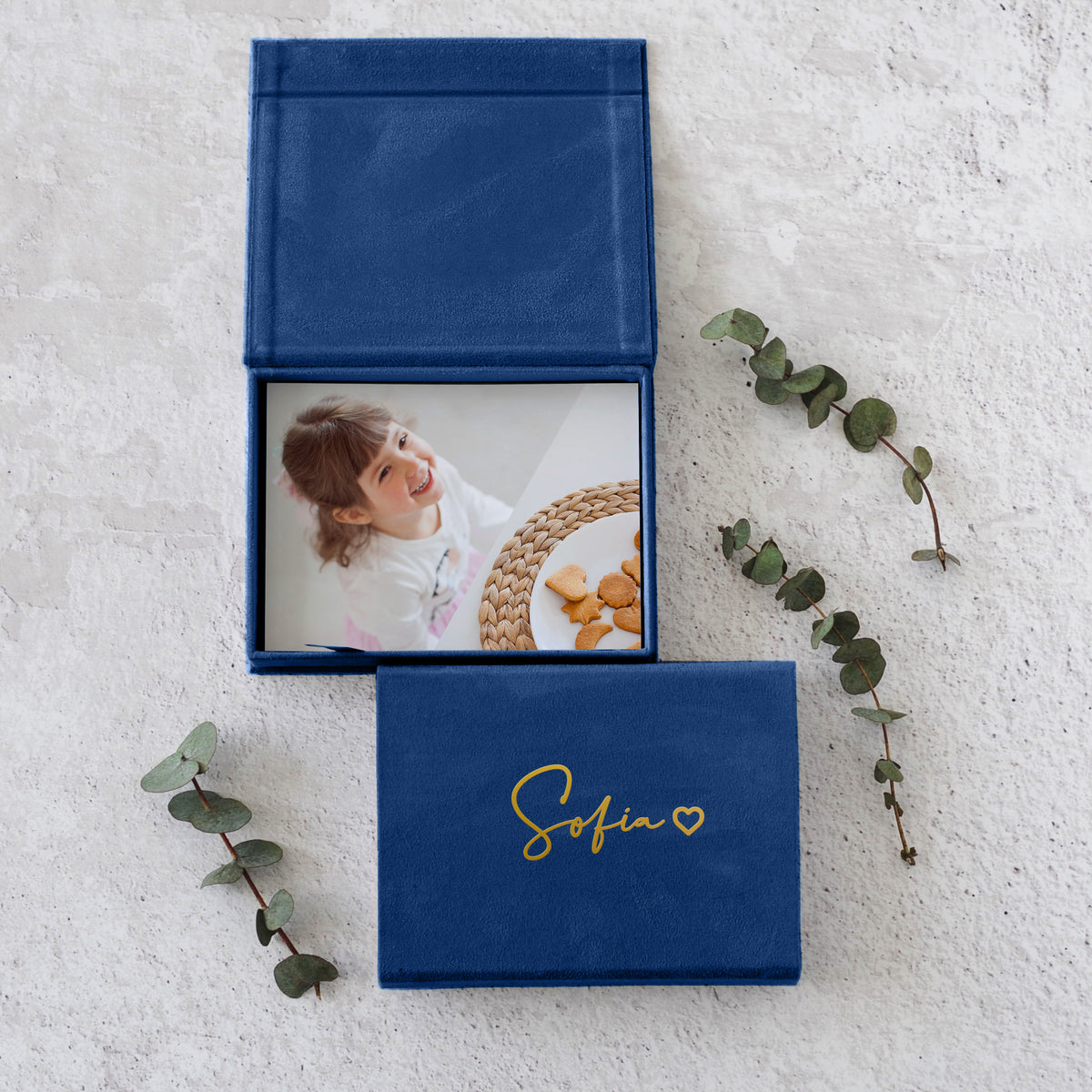 Soft Velvet Photo Box