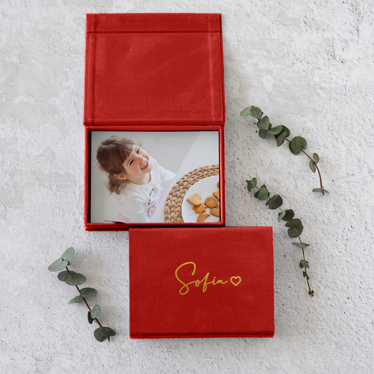 Soft Velvet Photo Box