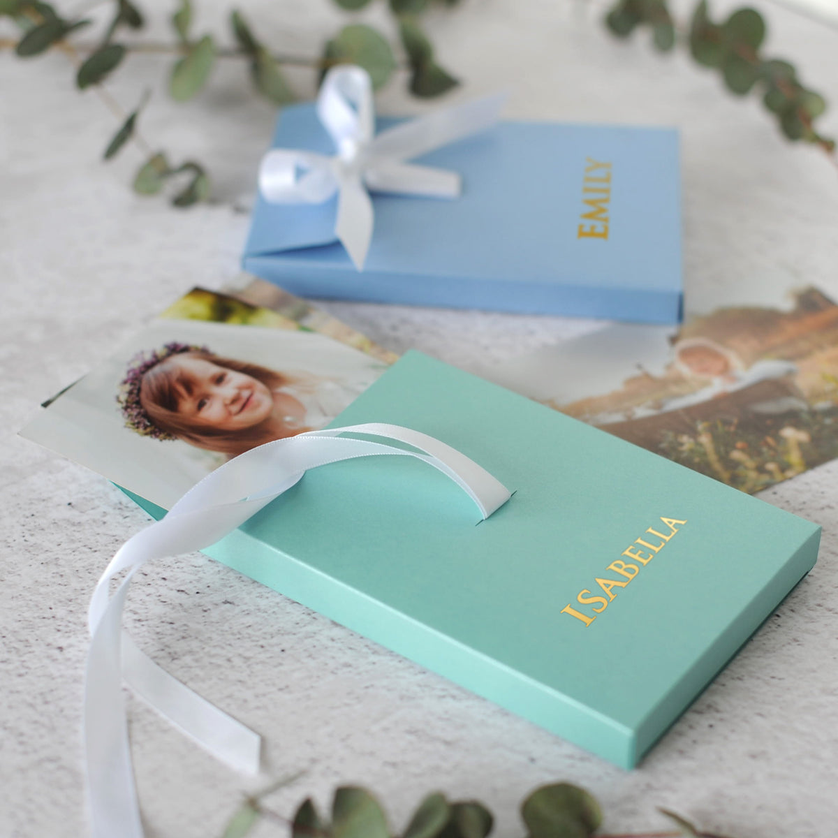 Photo Box/Envelope With Ribbon