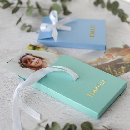 Photo Box/Envelope With Ribbon
