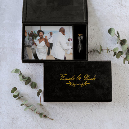Soft Velvet USB Photo Box