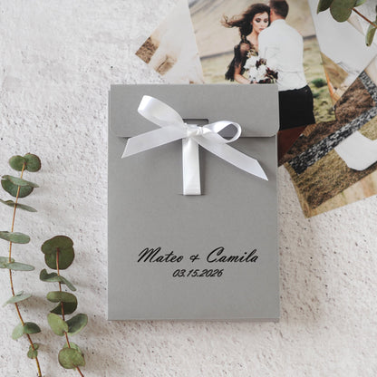 Photo Box/Envelope With Ribbon
