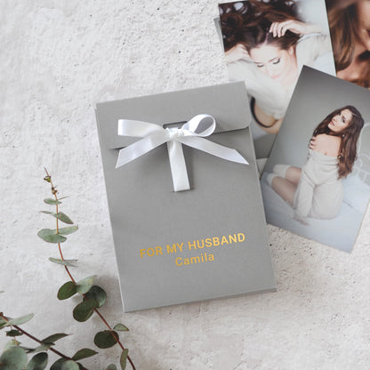 Photo Box/Envelope With Ribbon