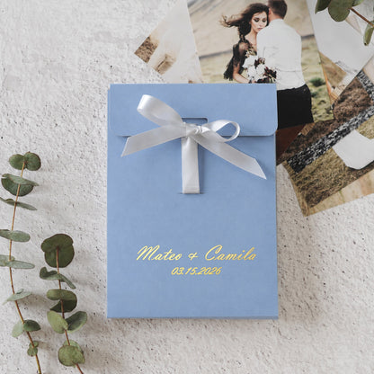 Photo Box/Envelope With Ribbon