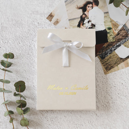 Photo Box/Envelope With Ribbon