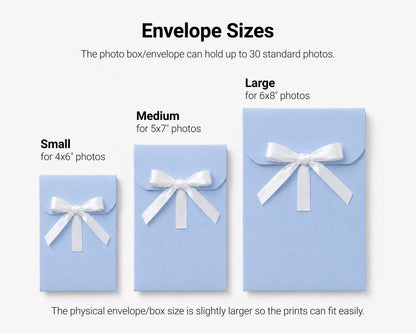 Photo Box/Envelope With Ribbon