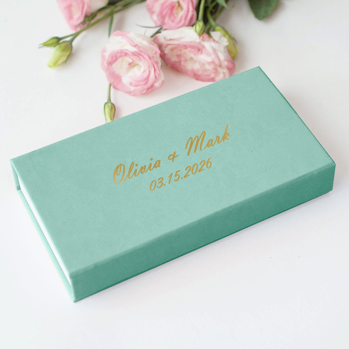 Faux Leather USB Photo Box
