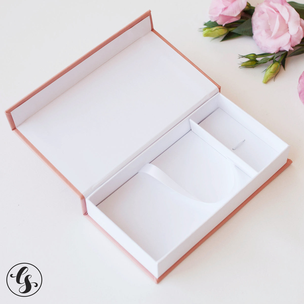 Faux Leather USB Photo Box