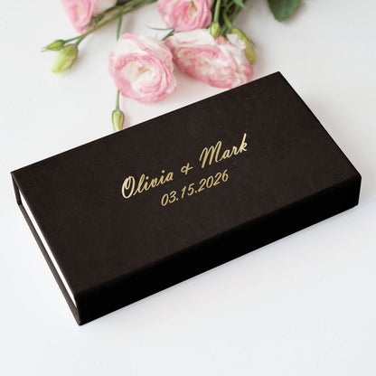 Faux Leather USB Photo Box